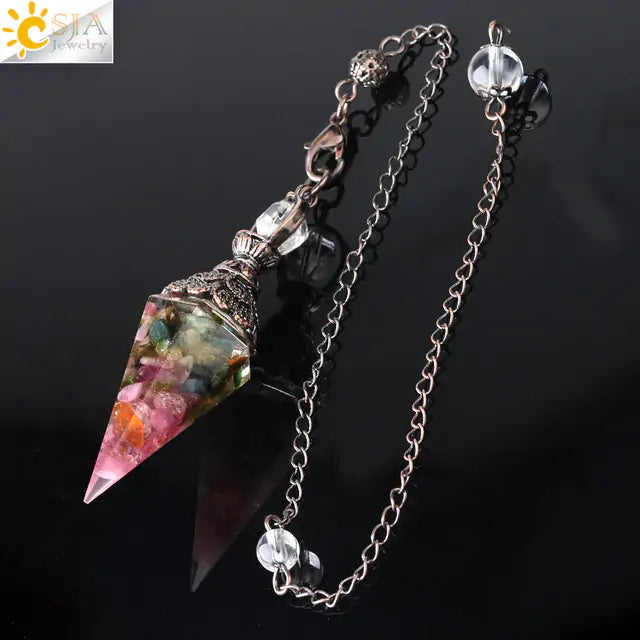 Chakra Healing Pendulum Crystals